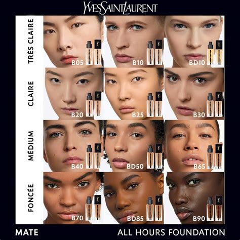 sephora ysl foundation|ysl all hours foundation shades.